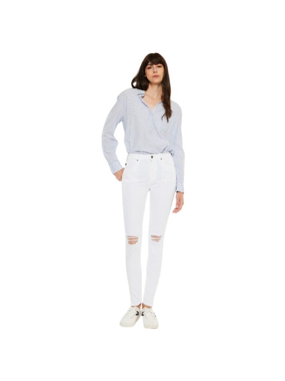 Kancan White Avery High Rise Super Skinny Jeans Sz 27